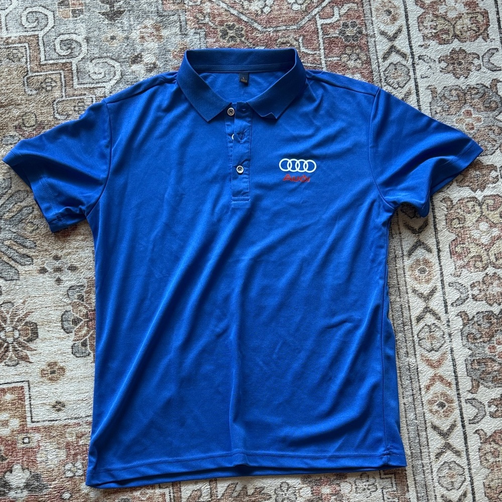 Blue Audi Men's Polo Shirt